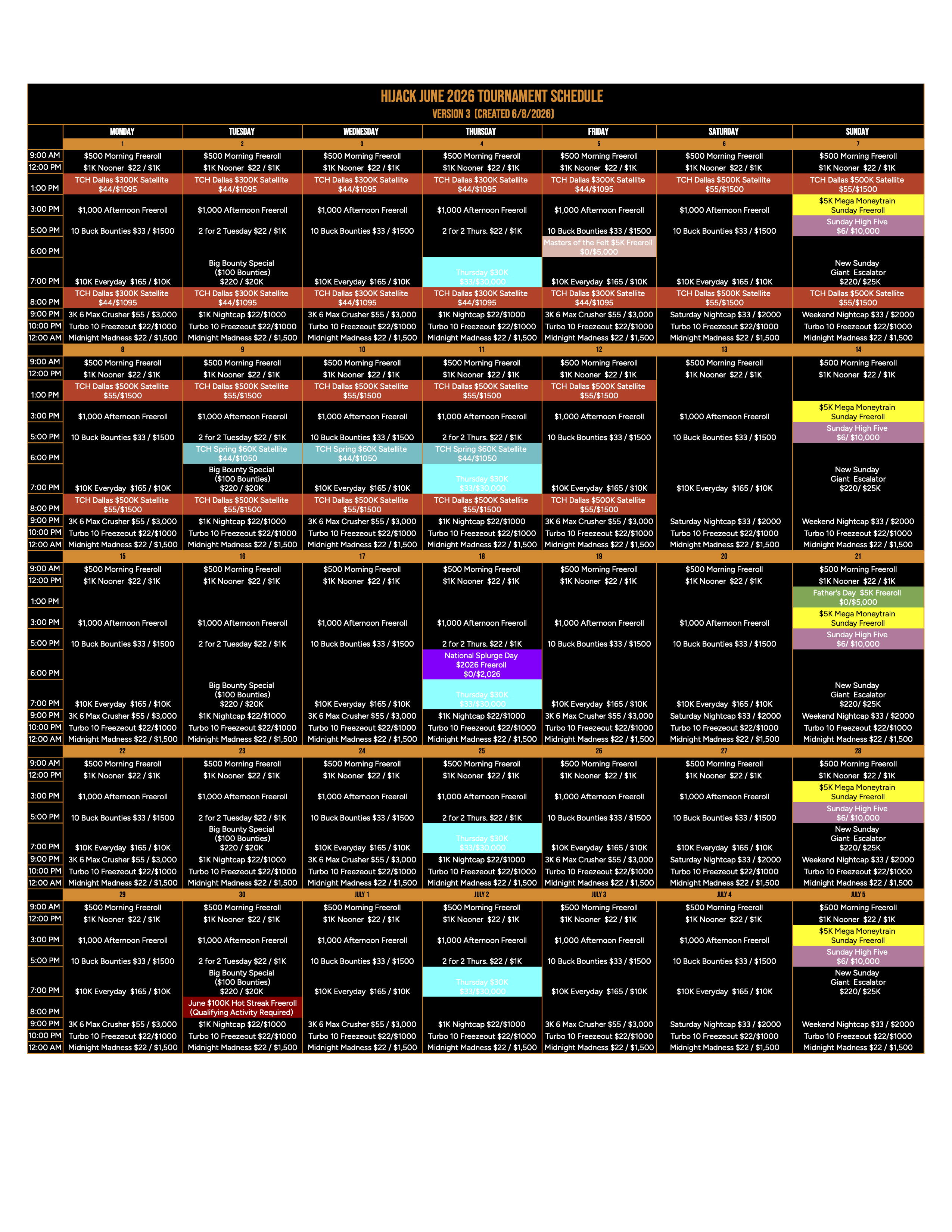 Hijack June 2026 Tournament Schedule v3 .